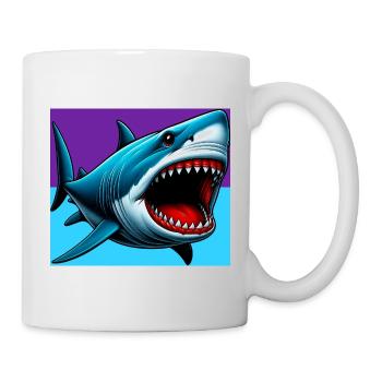 Hai - Tasse - Weiß - Rechts