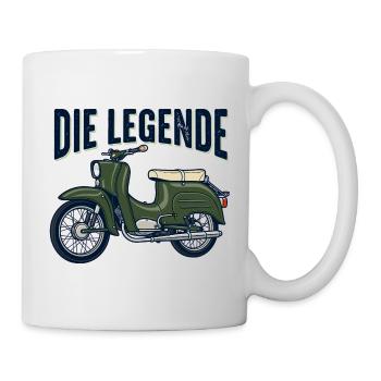 Simson Schwalbe DDR - Tasse - Weiß - Rechts