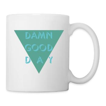 Sacré bonne journée - Mug blanc - blanc - Droite