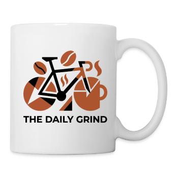 Abstract Road Bike Coffee Burst - Mug - white - Right