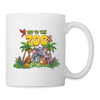 Fête Animaux Zoo Jungle Anniversaire au zoo - Mug blanc - blanc - Droite