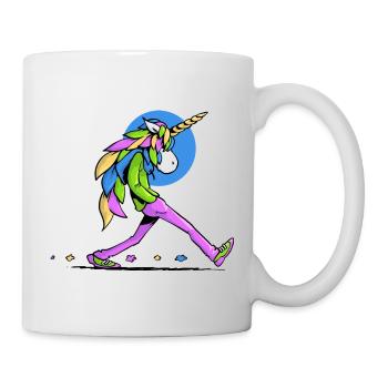 Licorne marcheuse - Mug blanc - blanc - Droite