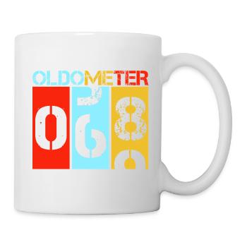 Oldometer 68 Retro 69th Birthday Milestone - Mug - white - Right