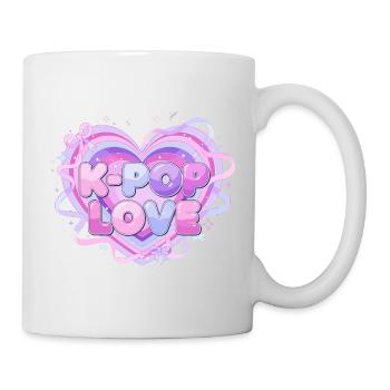 K-Pop Love Herz-Pastell - Tasse - Weiß - Rechts