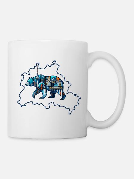 Berlin Silhouette: Urban Spirit - Mug blanc - blanc