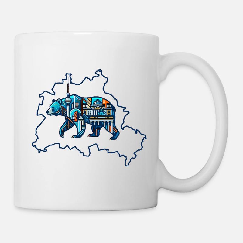 Berlin Silhouette: Urban Spirit - Mug - white
