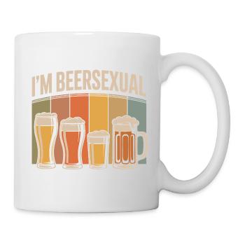 I'm Beersexual Funny Beer Drinking Humor Quote - Mug - white - Right