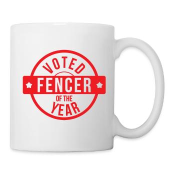 Fencing The Best Vintage Fencing Coat of Arms - Mug - white - Right