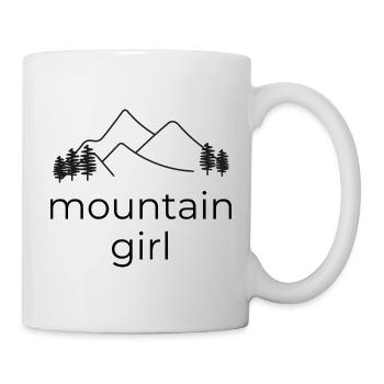 Mountain Girl - Design with Mountain - Mug - white - Right