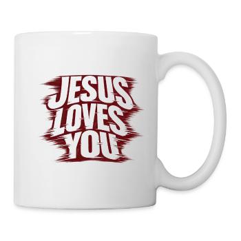Jesus loves You - Mug - white - Right