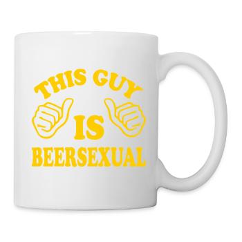 This Guy Is Beersexual - Tasse - Weiß - Rechts