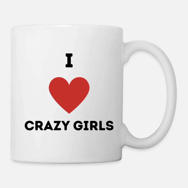 J’adore les filles folles - Mug blanc - blanc