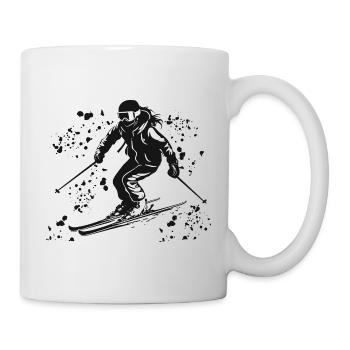 Ski alpin Sports d’hiver Ski nordique - Mug blanc - blanc - Droite
