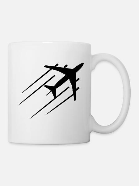 Luftfahrt Skizze - Tasse - Weiß