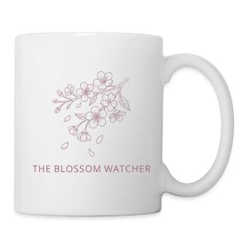 The Blossom Watcher - Spring Snow UK Season Art - Mug - white - Right