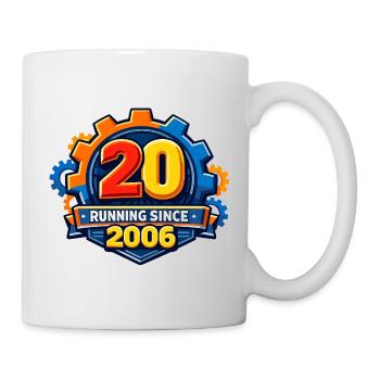 20 Jahre Running Seit 2006 Gear - Tasse - Weiß - Rechts