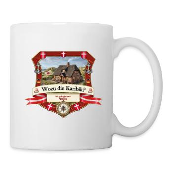 Wozu Karibik? Ich will nach Vejle! - Tasse - Weiß - Rechts