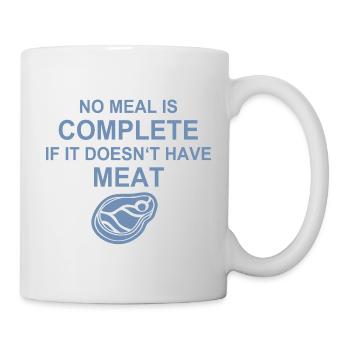 Amateur de viande, Grill, BBQ, Burger, Steak, Chef - Mug blanc - blanc - Droite