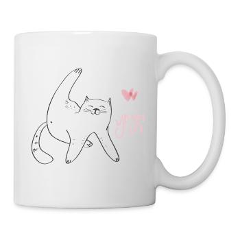 Yoga Cat - Mug - white - Right