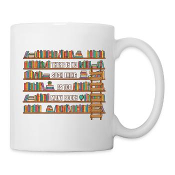 Il n’existe pas de trop d’amoureux des livres - Mug blanc - blanc - Droite