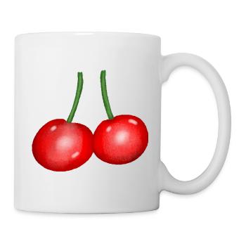 Cherry Duo Fruit Cherry Fruit - Mug - white - Right