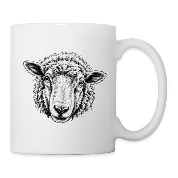 Sheep's Head V2, Land Animals - Mug - white - Right