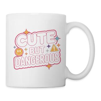 Süß Aber Gefährlich Cute Kawaii Aesthetic Katze - Mug - white - Right