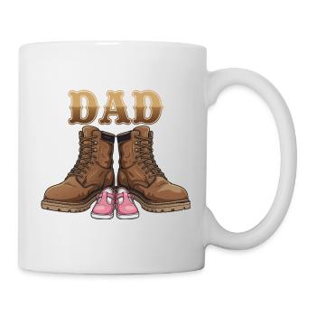 Papa d'une Fille : Le Plus Beau des Rôles - Mug blanc - blanc - Droite
