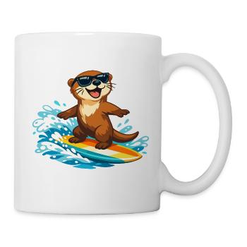 Lunettes de soleil Otter Surfer - Mug blanc - blanc - Droite
