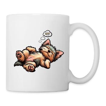Yorkshire Terrier Yorkie Yorkiebesitzer Yorkies - Tasse - Weiß - Rechts