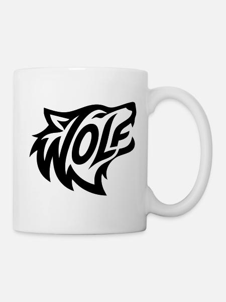 Wild wolf - Mug - white