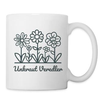 Unkraut Veredler Lustiges Garten Design - Tasse - Weiß - Rechts