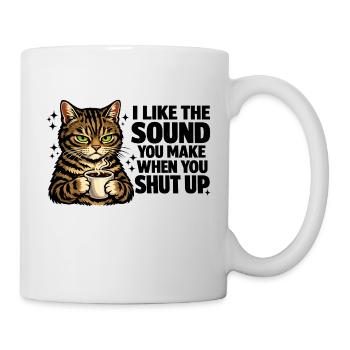 Coffee Cats in Noir Style - Gift Morning Muff - Mug - white - Right