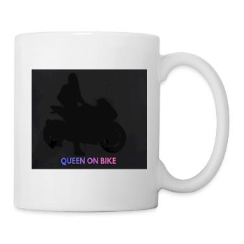 Reine à moto - Mug blanc - blanc - Droite