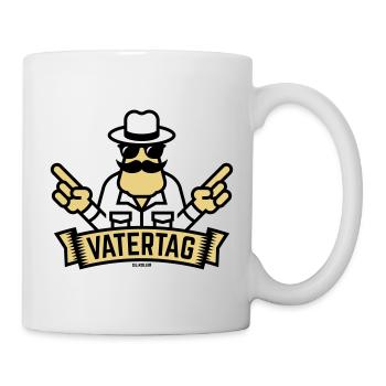 Vatertag Handzeichen (Männertag / Herrentag / 3C) - Tasse - Weiß - Rechts