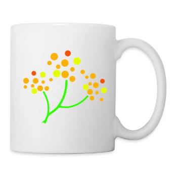 Neon Dotted Tree Burst - Mug - white - Right