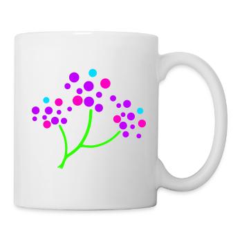 Neon Blossom Branch - Tasse - Weiß - Rechts