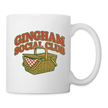 Gingham Picnic Social Club - Mug - white - Right