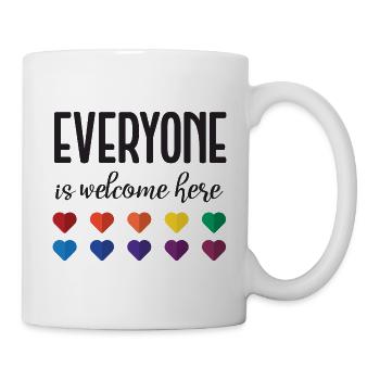 LBGTQIA+ Safe Space Pride Month Aufkleber - Tasse - Weiß - Rechts