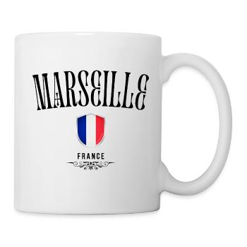 Marseille souvenir, elegant design Marseille - Mug - white - Right