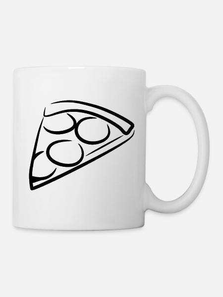 Pizza - Tasse - Weiß