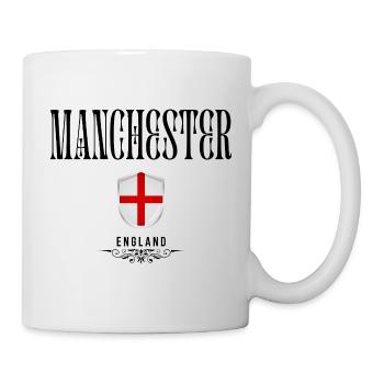 Manchester Souvenir, elegant Manchester design - Mug - white - Right