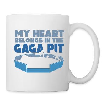 Mon cœur appartient à la fosse de Gaga - Mug blanc - blanc - Droite