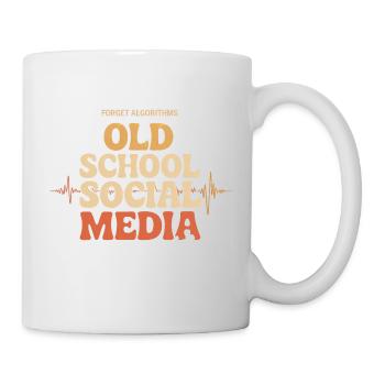 Altmodisches Social-Media-Amateurfunk - Tasse - Weiß - Rechts