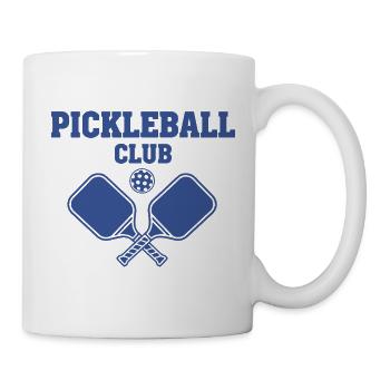 Pickleball Club Lustiger Spieler Love Pickleball Court - Tasse - Weiß - Rechts