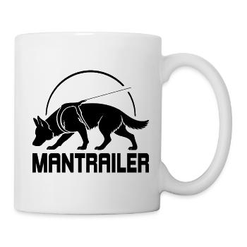 Deutscher Schäferhund MANTRAILER Suchhunde Hunde - Tasse - Weiß - Rechts