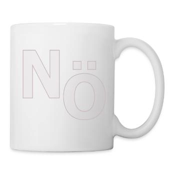No – Minimal Typography Statement - Mug - white - Right