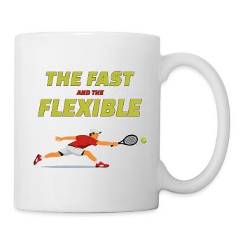 L’art du tennis rapide et flexible - Mug blanc - blanc - Droite