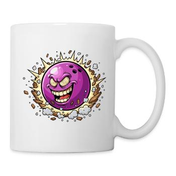 Dessin animé Laughing Moon Bang - Mug blanc - blanc - Droite