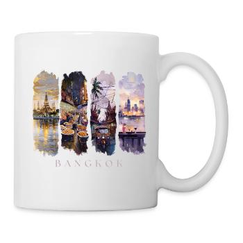Bangkok Design – Thailand City Trip Motif - Mug - white - Right